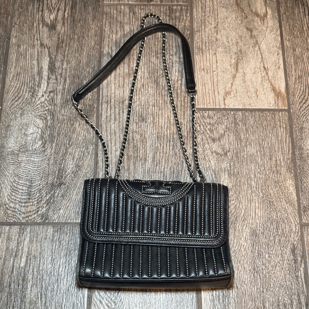 Tory Burch Black Quilted Shoulder Bag